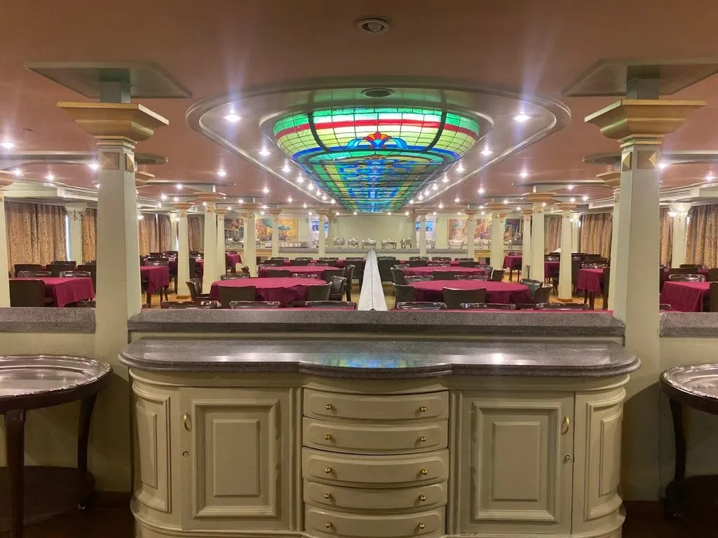 Restaurant aboard the MS King Tut III Nile Cruise Nile cruise